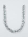 John Lewis Chunky Tinsel, Mottled Silver