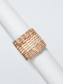 John Lewis Seagrass Napkin Rings, Set of 4, Natural - view 2, Natural