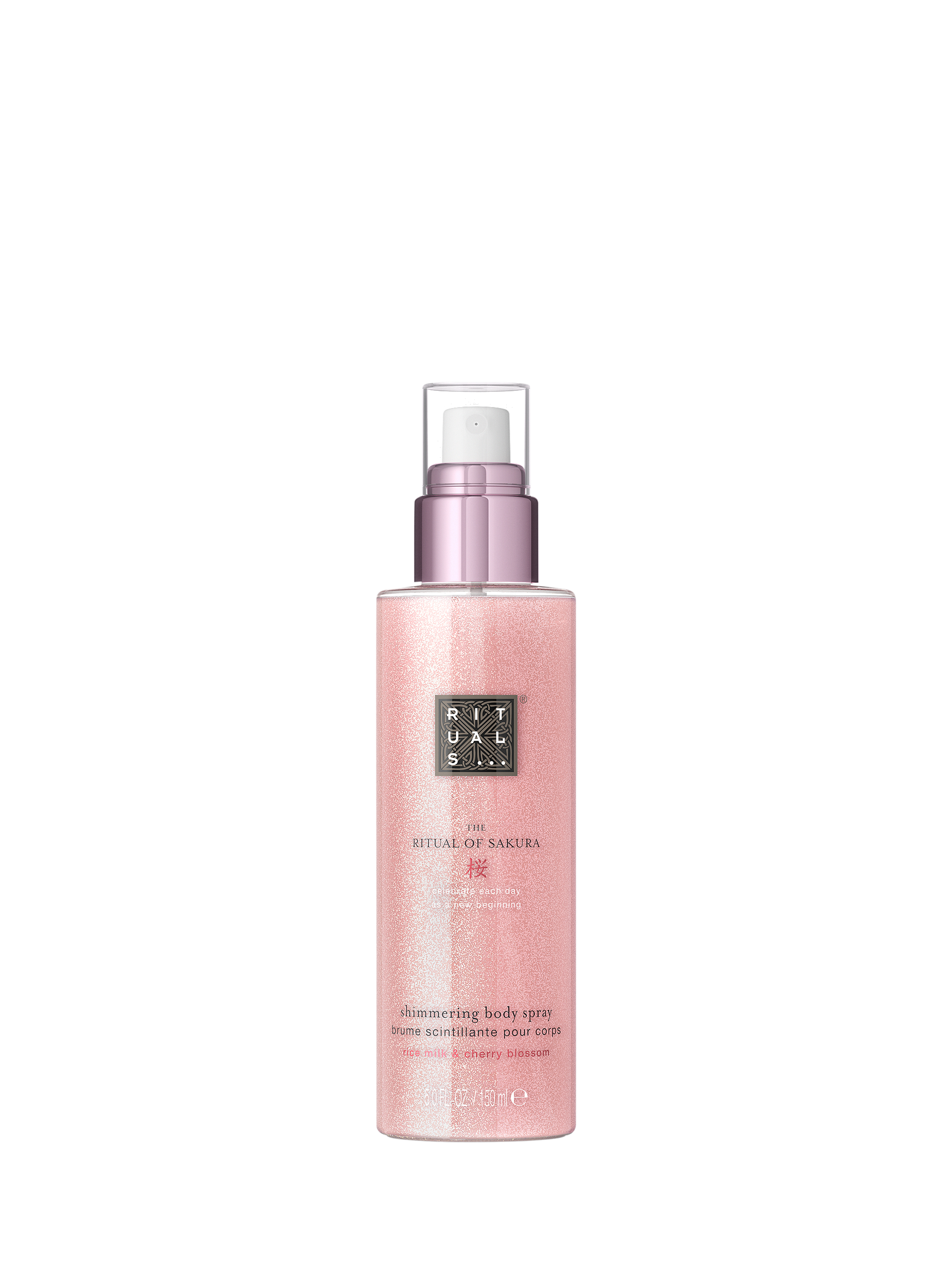 Product image 1 of 4, which shows Rituals The Ritual of Sakura Shimmering Body Spray, 150ml
