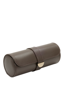 Wolf Earth Vegan Leather Triple Watch Roll - view 2, Coffee
