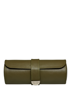 Wolf Earth Vegan Leather Triple Watch Roll, Olive