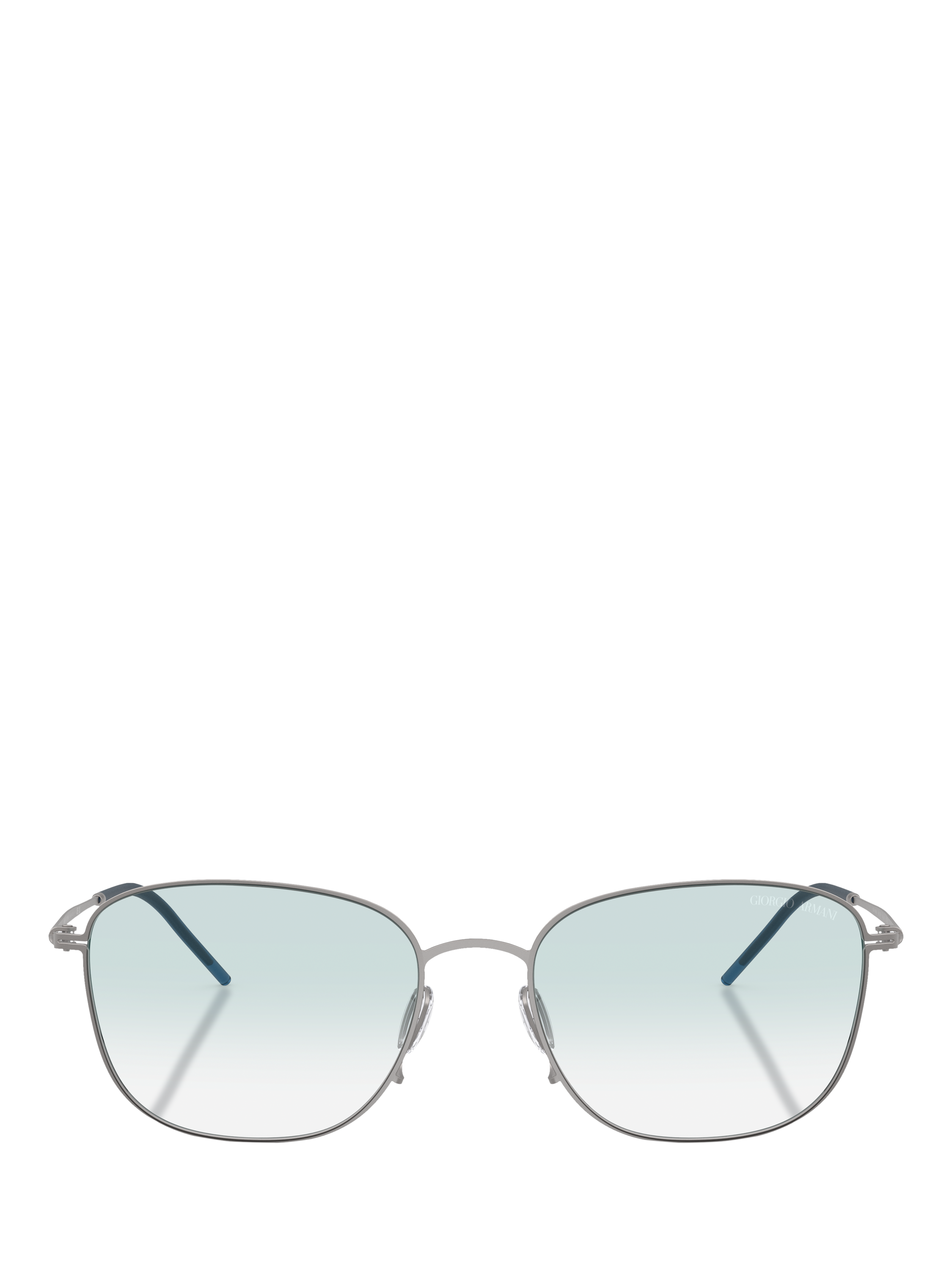 Product image 2 of 5, which shows Giorgio Armani AR6168 Men's Square Sunglasses, Matte Gunmetal/Blue Gradient