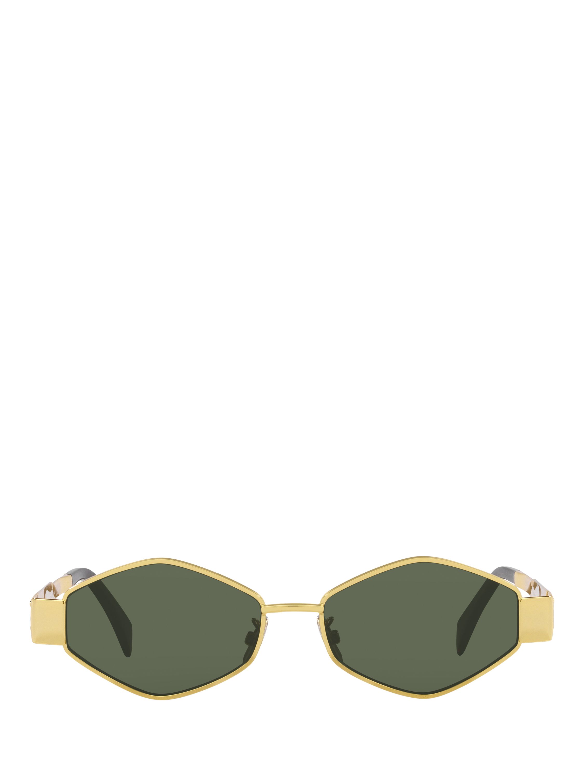 Product image 2 of 4, which shows Celine CL000401 Women's Oval Sunglasses, Gold