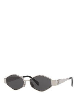 Celine 0CL000401 Oval Sunglasses, Grey, Grey