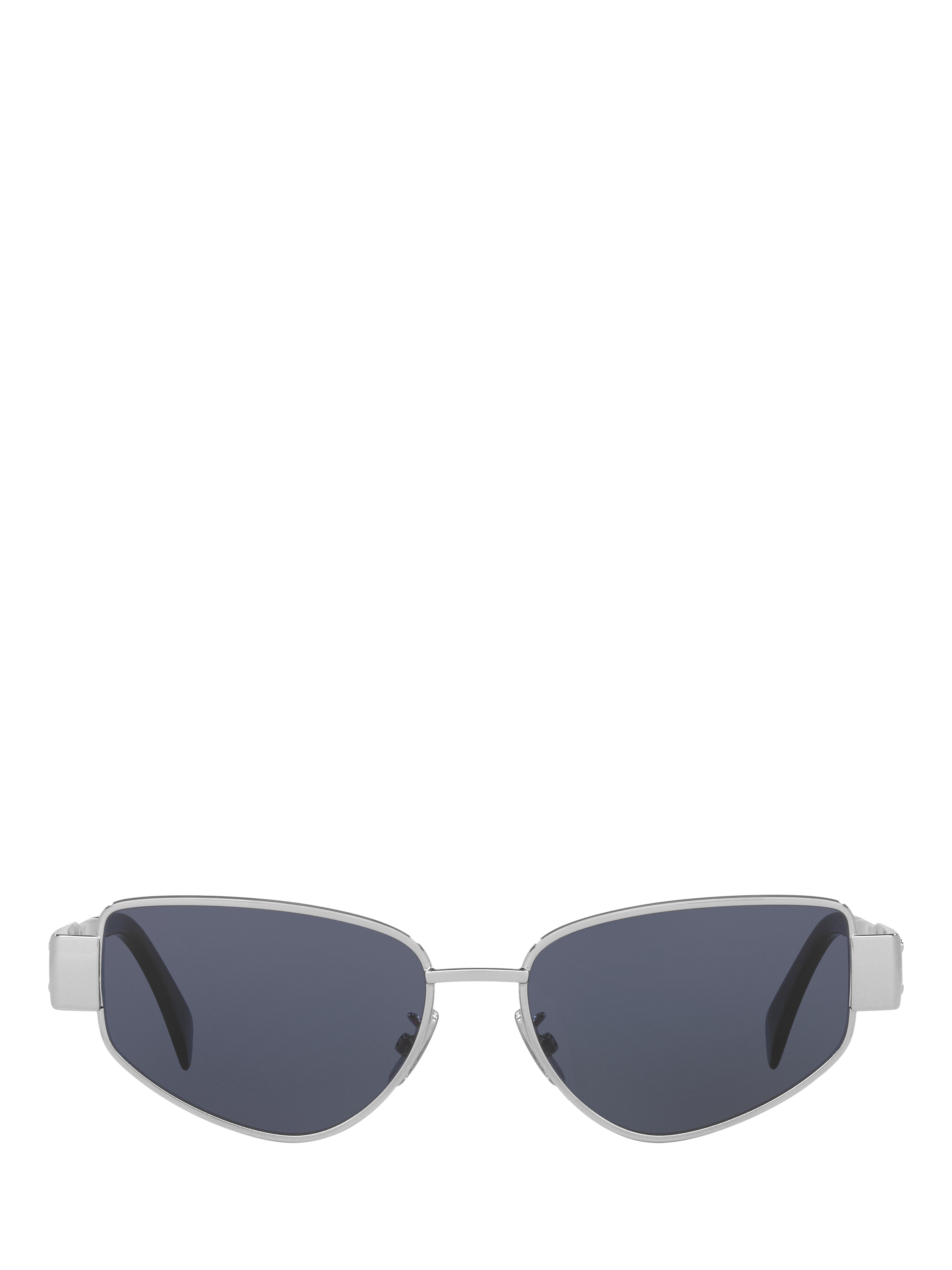 Product image 2 of 4, which shows Celine CL000484 Women's Irregular Sunglasses, Silver/Blue