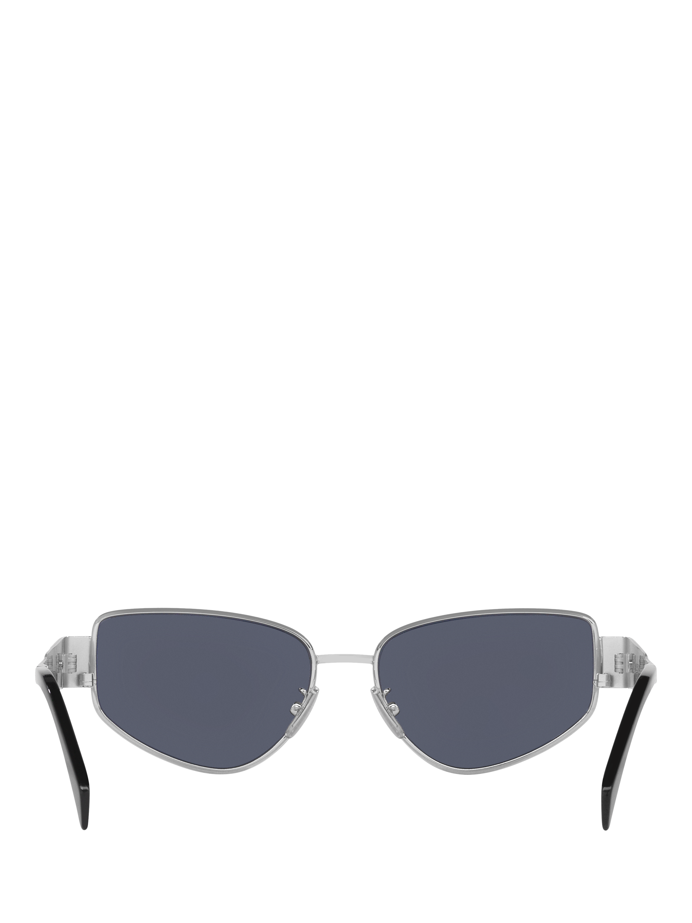 Product image 4 of 4, which shows Celine CL000484 Women's Irregular Sunglasses, Silver/Blue