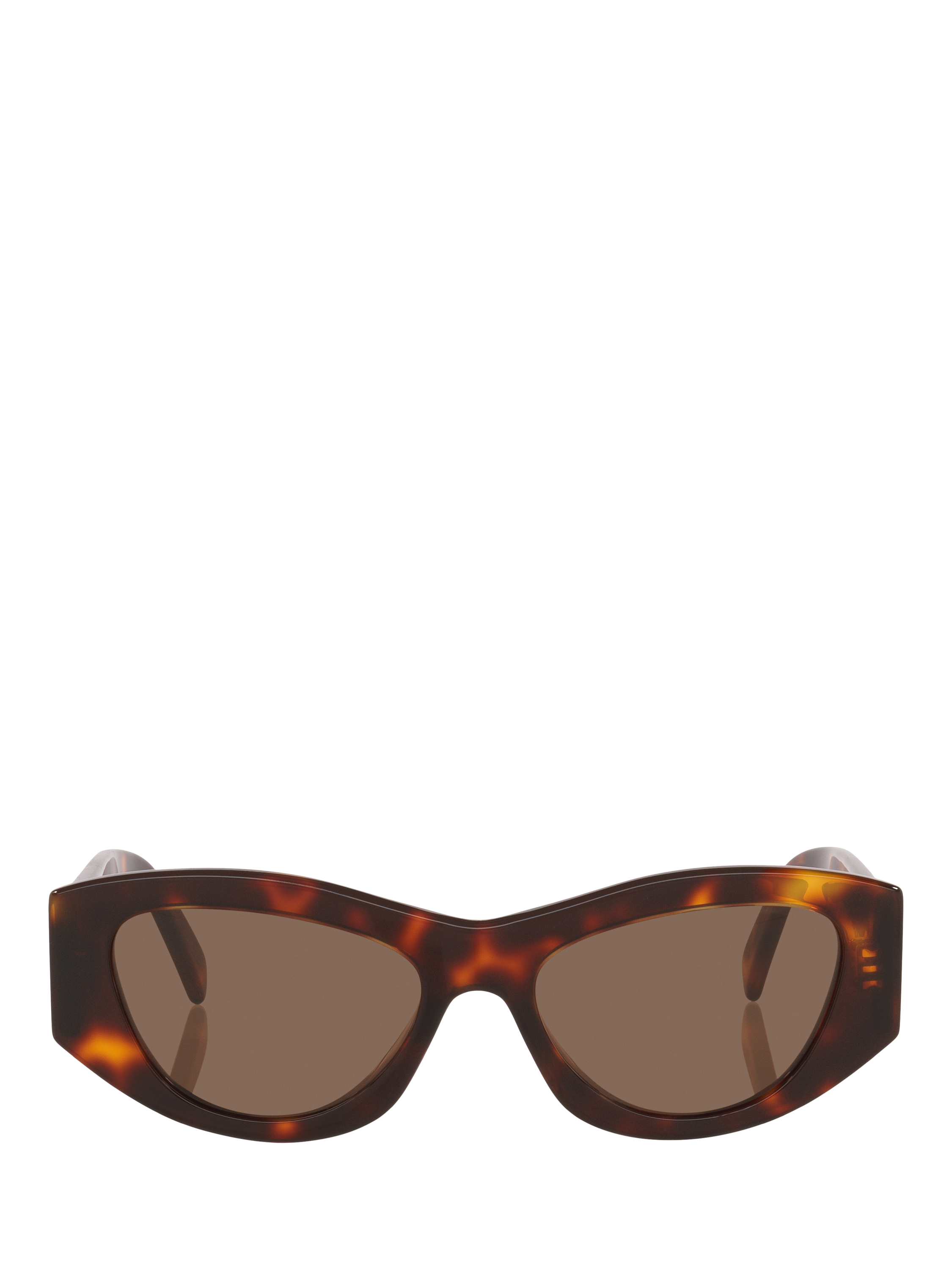 Product image 2 of 5, which shows Celine CL000503 Women's Oval Sunglasses, Tortoise Gold