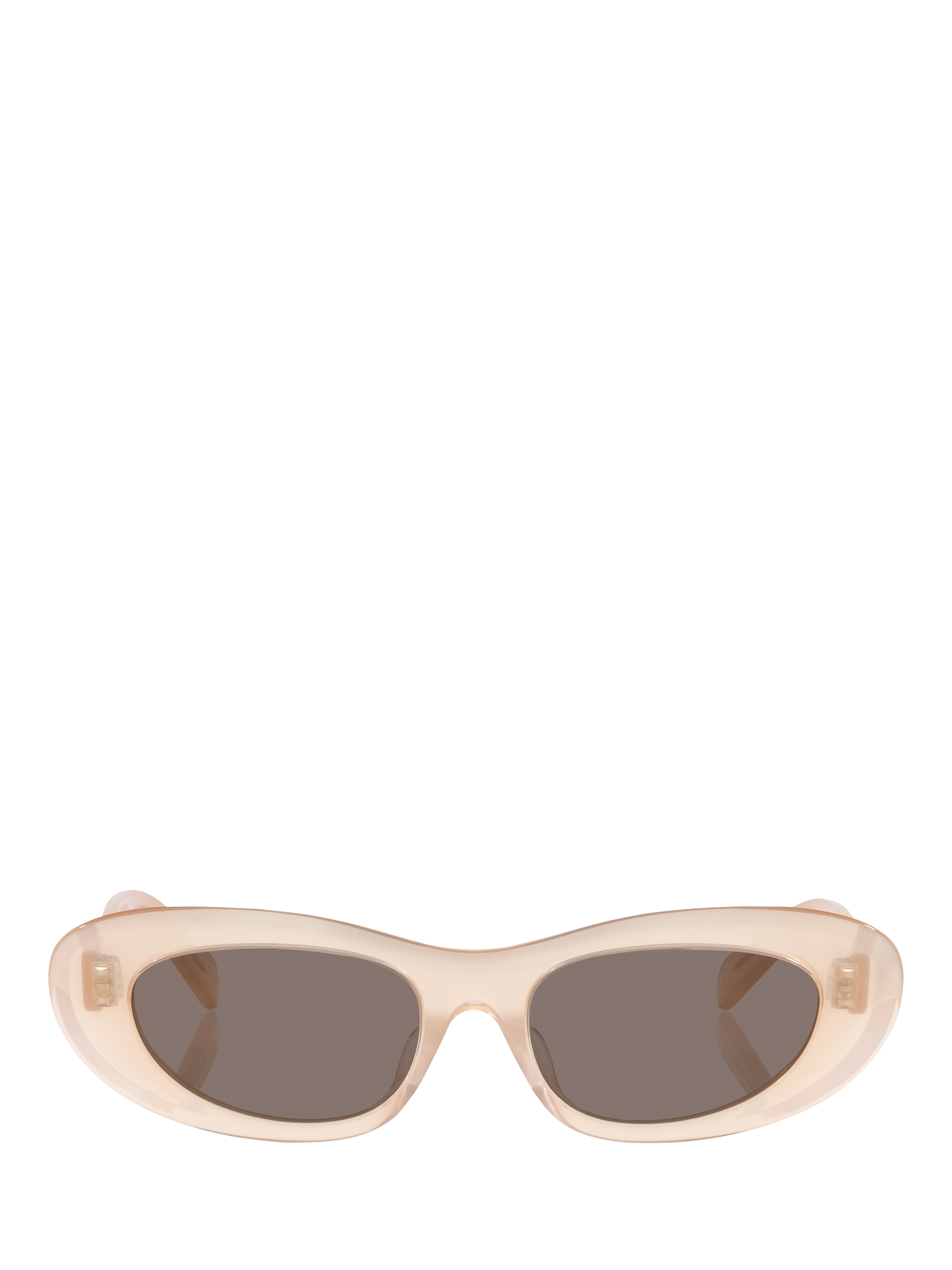 Product image 2 of 5, which shows Celine CL000516 Women's Oval Sunglasses, Pale Pink/Grey