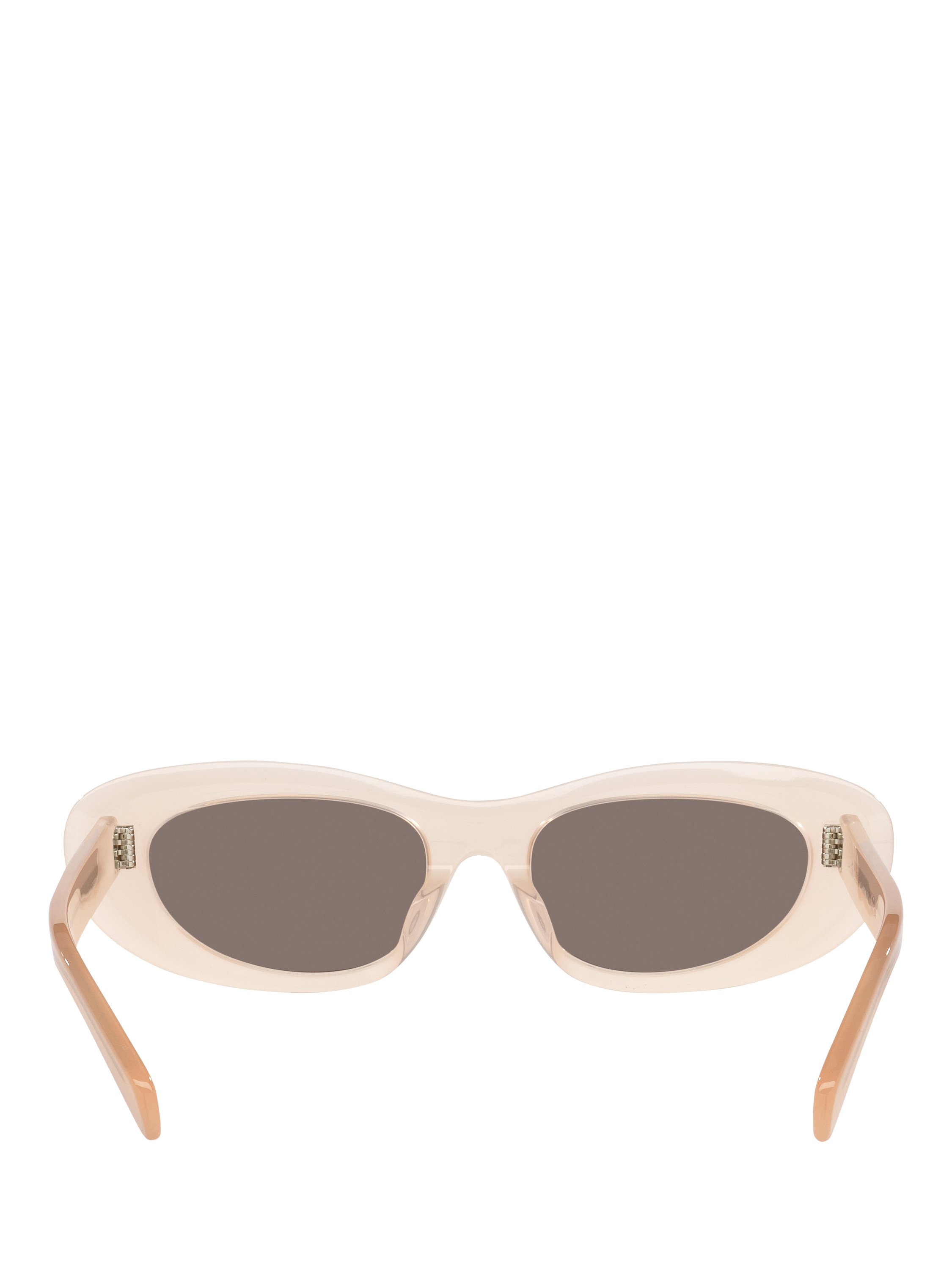 Product image 4 of 5, which shows Celine CL000516 Women's Oval Sunglasses, Pale Pink/Grey
