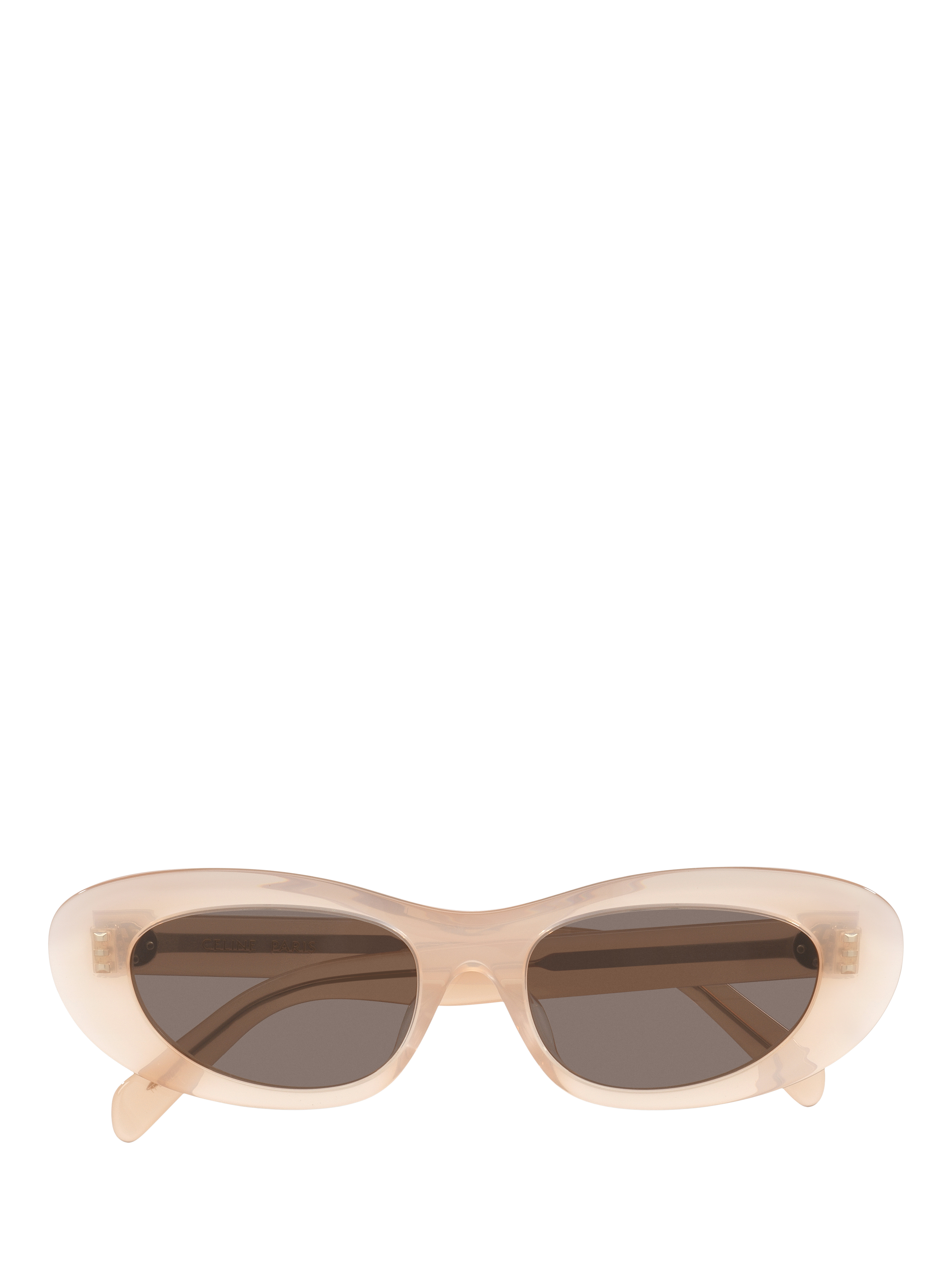 Product image 5 of 5, which shows Celine CL000516 Women's Oval Sunglasses, Pale Pink/Grey