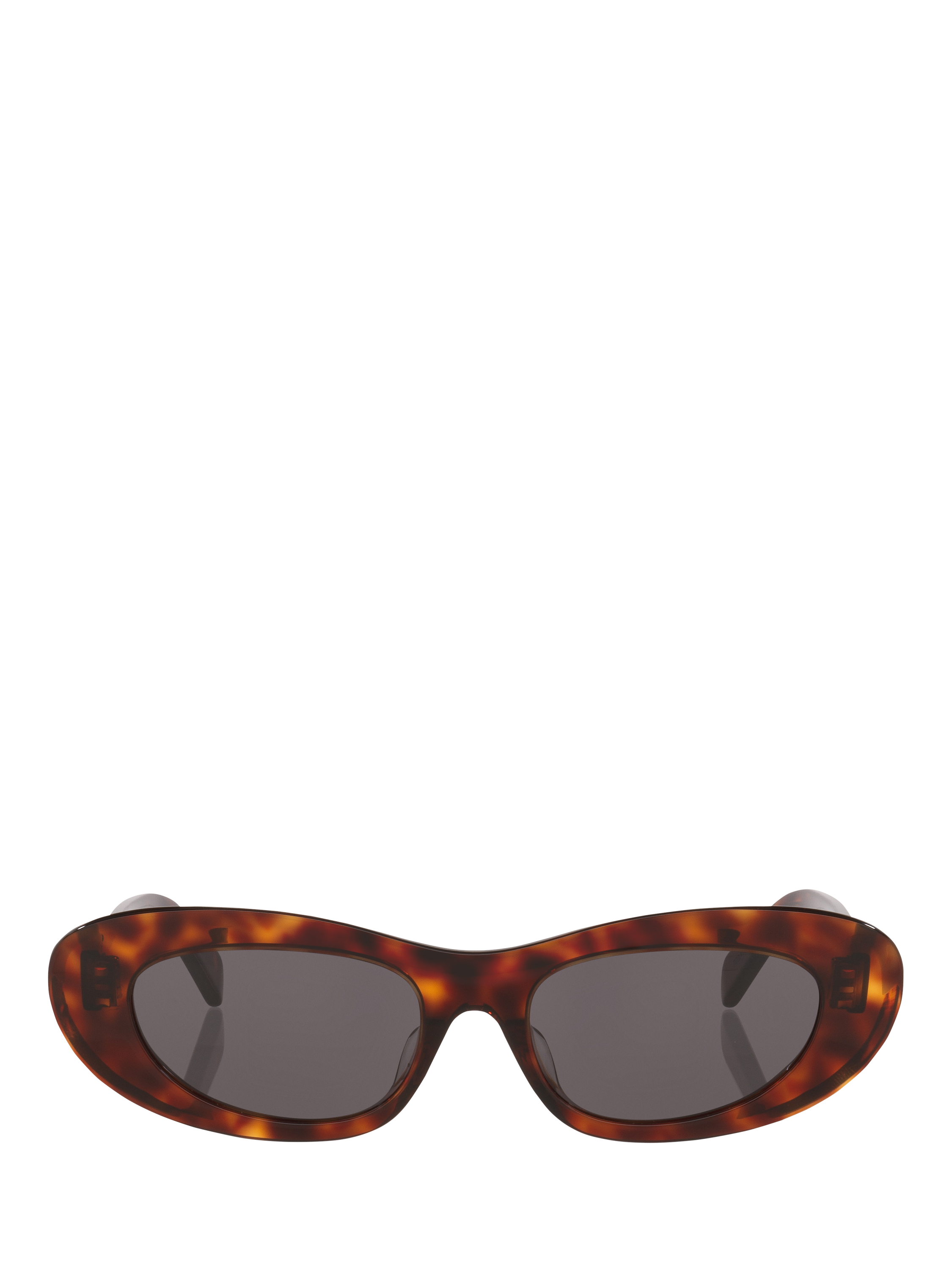 Product image 2 of 5, which shows Celine CL000516 Women's Oval Sunglasses, Tortoise Black