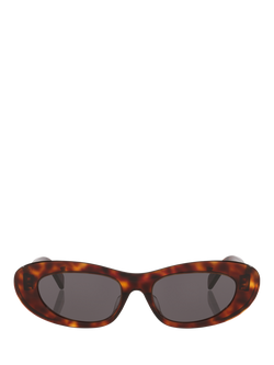 Celine CL000516 Women's Oval Sunglasses, Tortoise Black - view 2, Tortoise Black