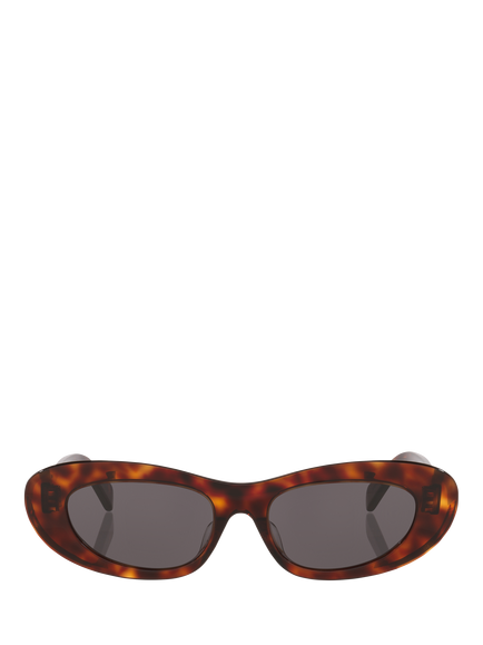 Celine CL000516 Women's Oval Sunglasses, Tortoise Black - view 2, Tortoise Black
