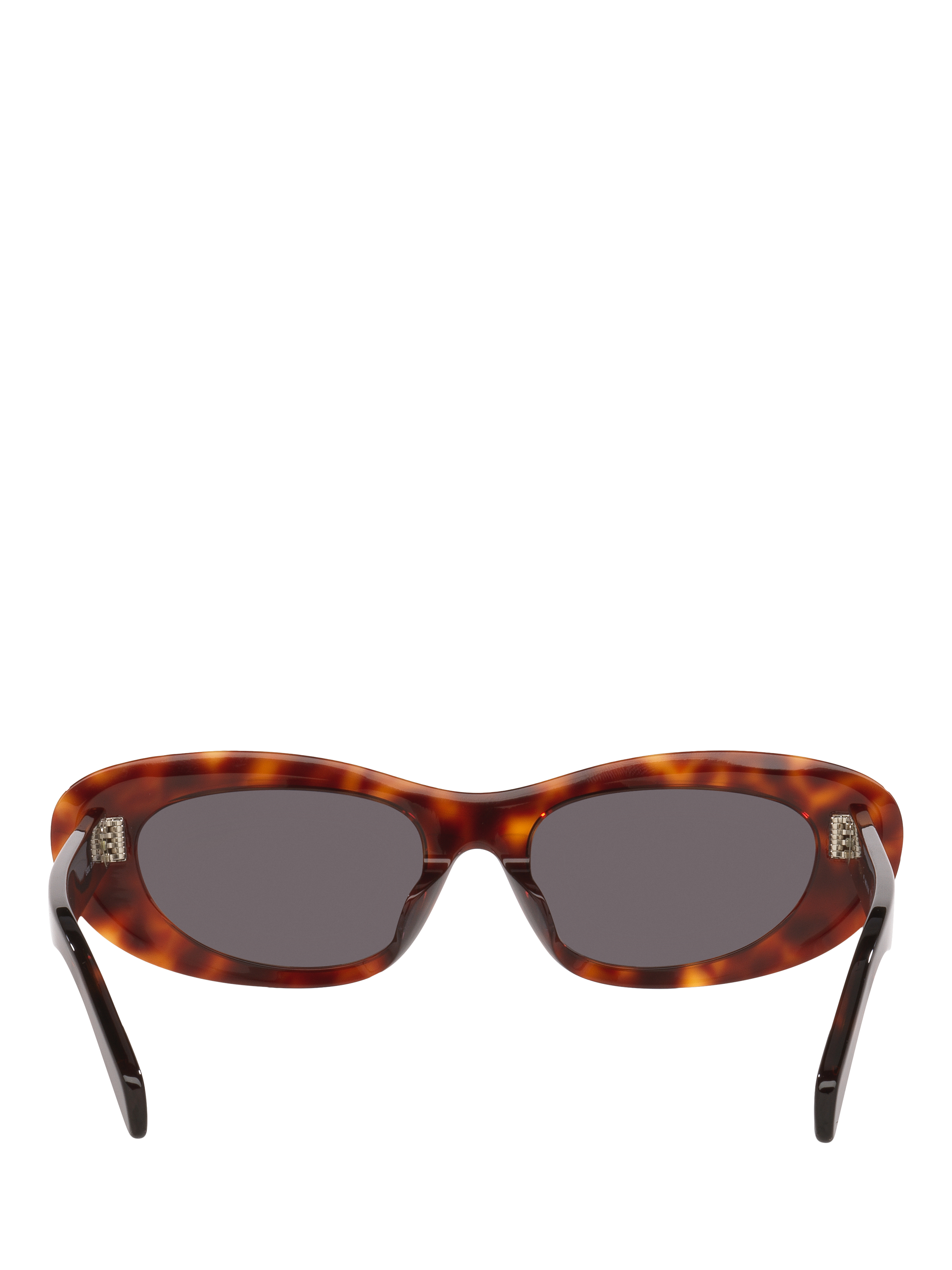 Product image 4 of 5, which shows Celine CL000516 Women's Oval Sunglasses, Tortoise Black