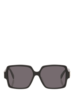 Celine CL000533 Women's Square Sunglasses, Black - view 2, Black