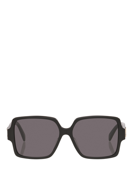 Celine CL000533 Women's Square Sunglasses, Black - view 2, Black