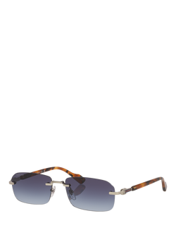 Gucci GC001968 Unisex Round Sunglasses, Silver Gradient, Silver