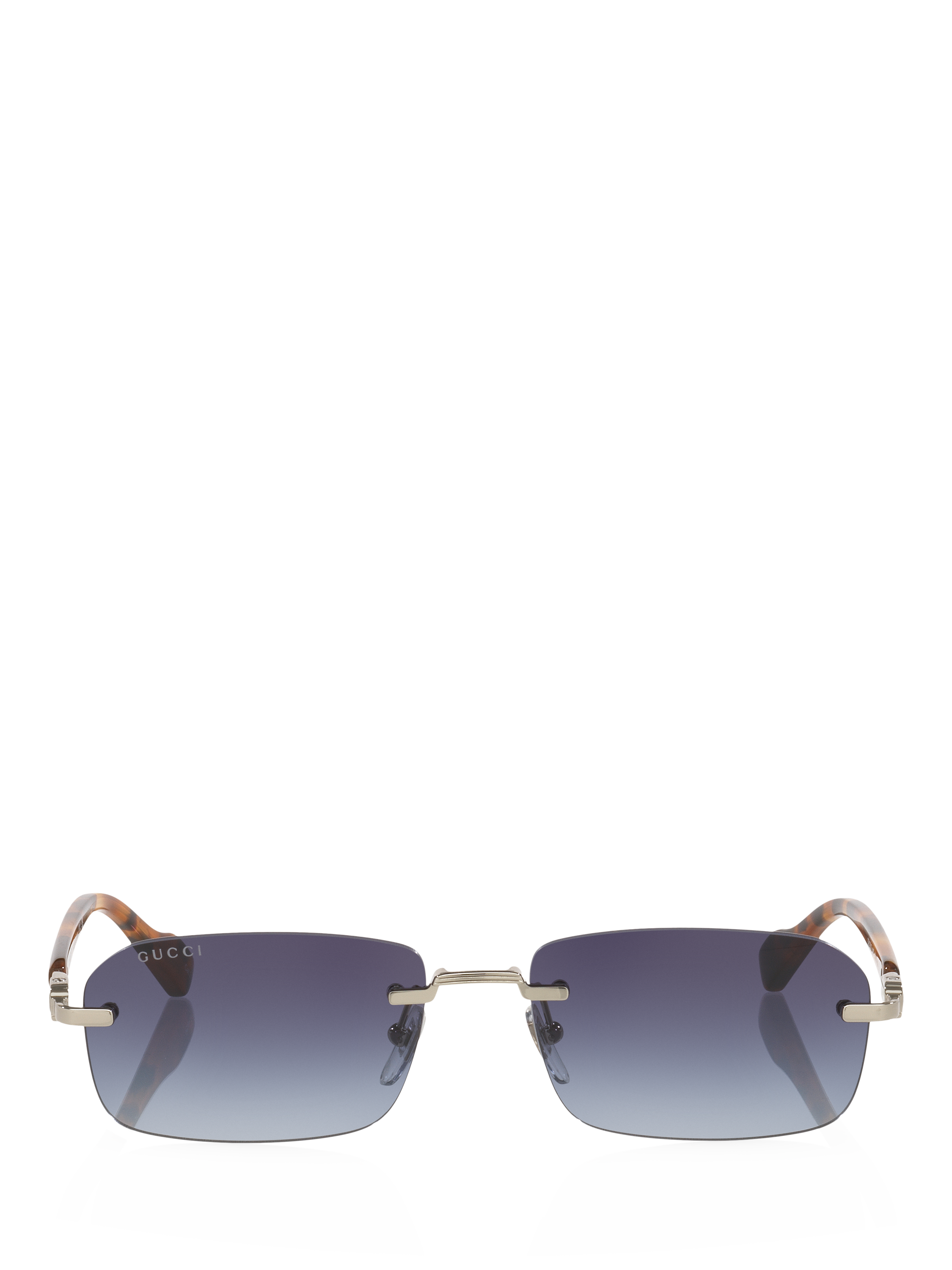 Product image 2 of 5, which shows Gucci GC001968 Unisex Round Sunglasses, Silver Gradient