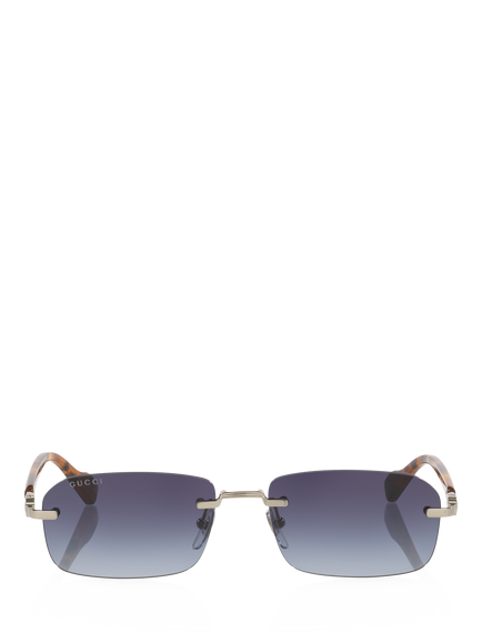Gucci GC001968 Unisex Round Sunglasses, Silver Gradient - view 2, Silver