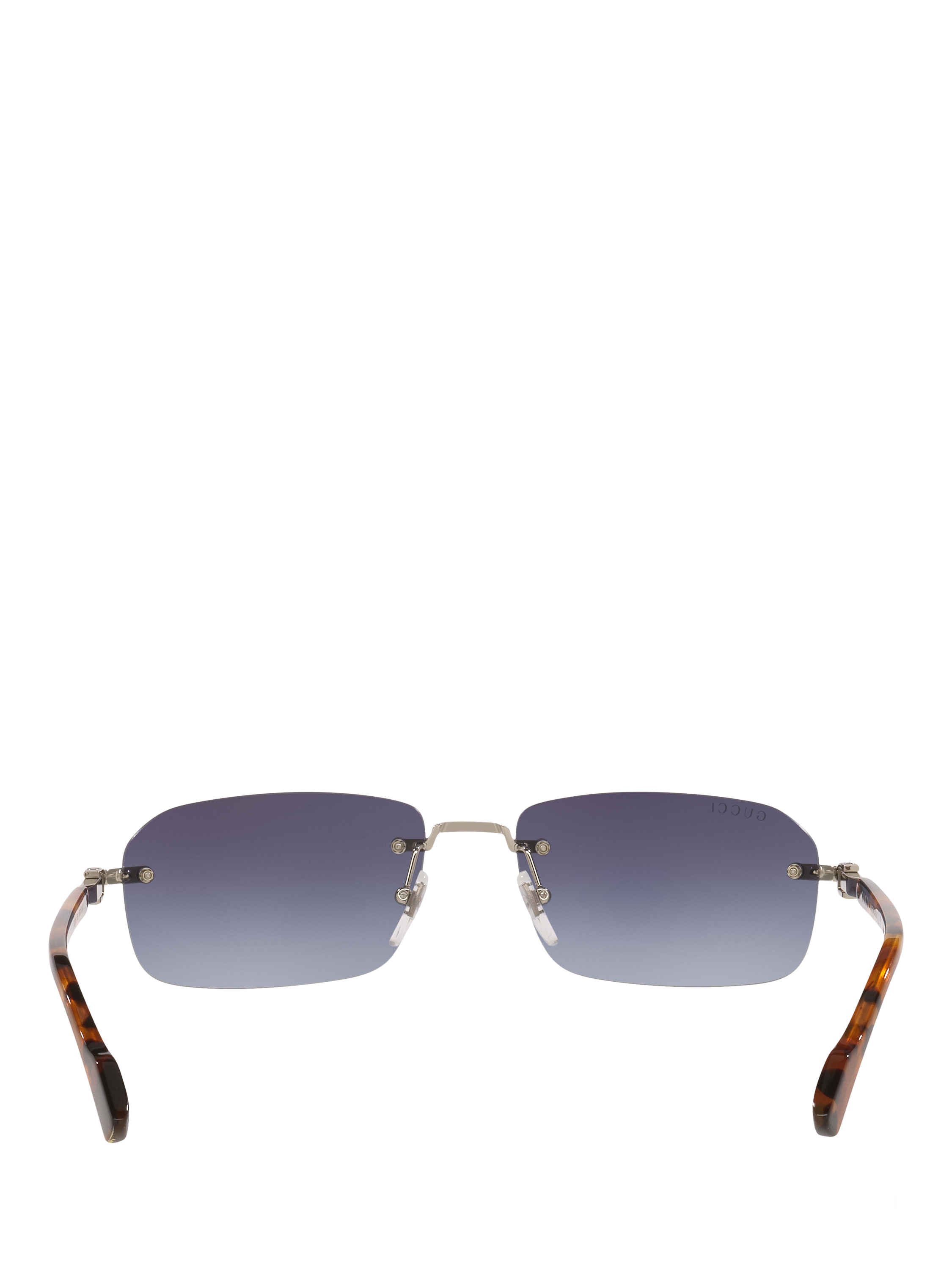 Product image 4 of 5, which shows Gucci GC001968 Unisex Round Sunglasses, Silver Gradient