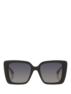 Gucci GC002405 Women's Square Sunglasses, Black - view 2, Black
