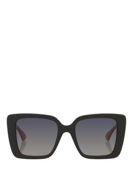 Gucci GC002405 Women's Square Sunglasses, Black - view 2, Black