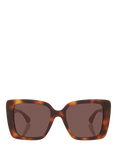 Gucci GC002405 Women's Square Sunglasses, Tortoise