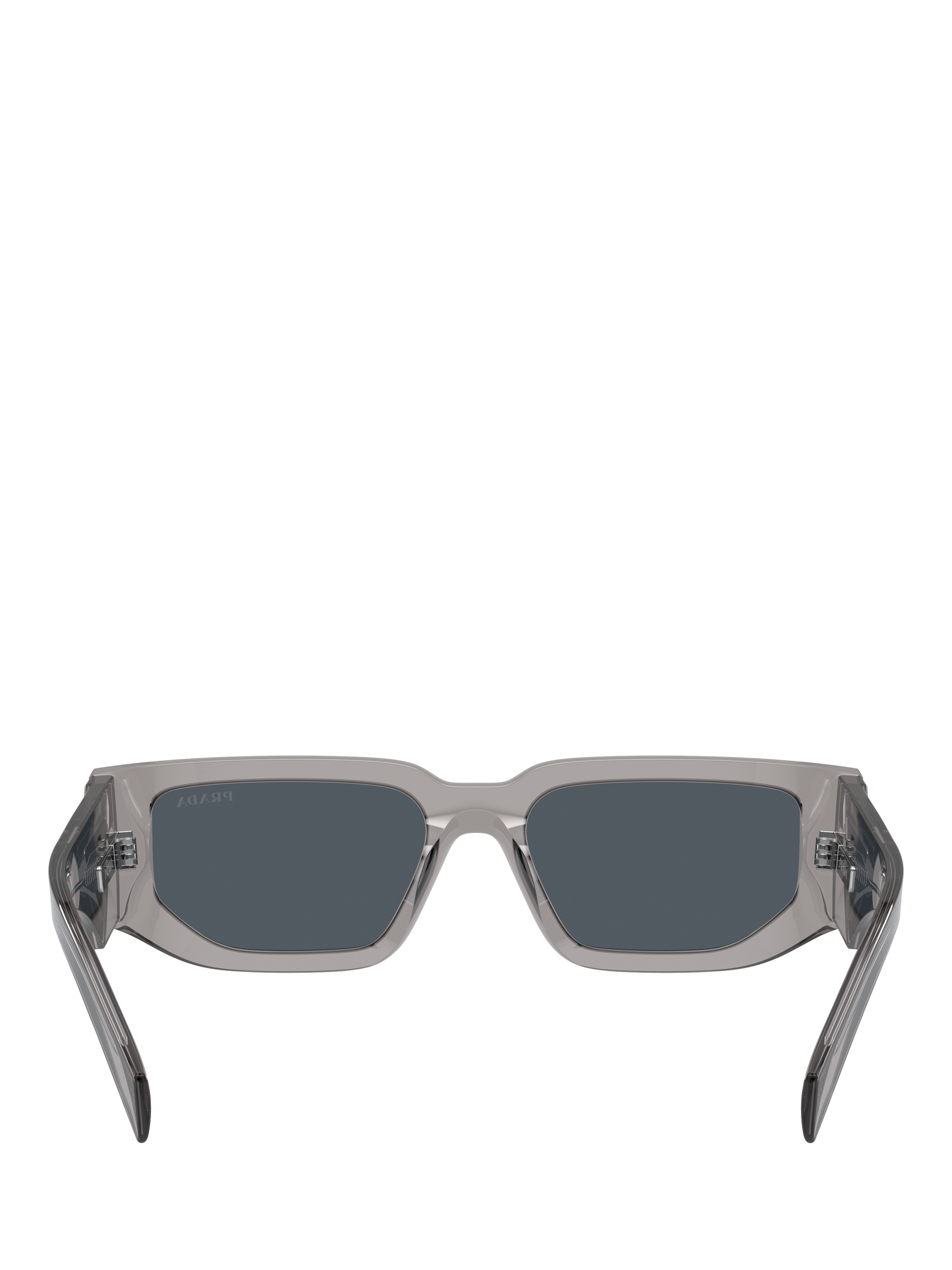 Product image 4 of 5, which shows Prada PR 09ZS Men's Square Sunglasses, Transparent Asphalt/Grey