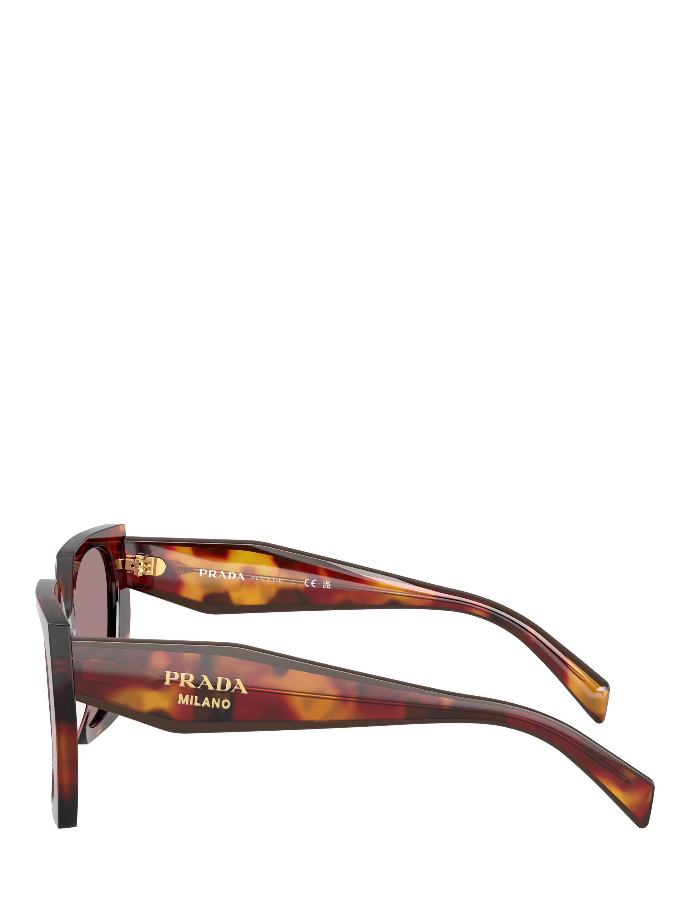 Product image 3 of 5, which shows Prada PR 15WS Women's Cat's Eye Sunglasses, Poppy Tortoise/Pink