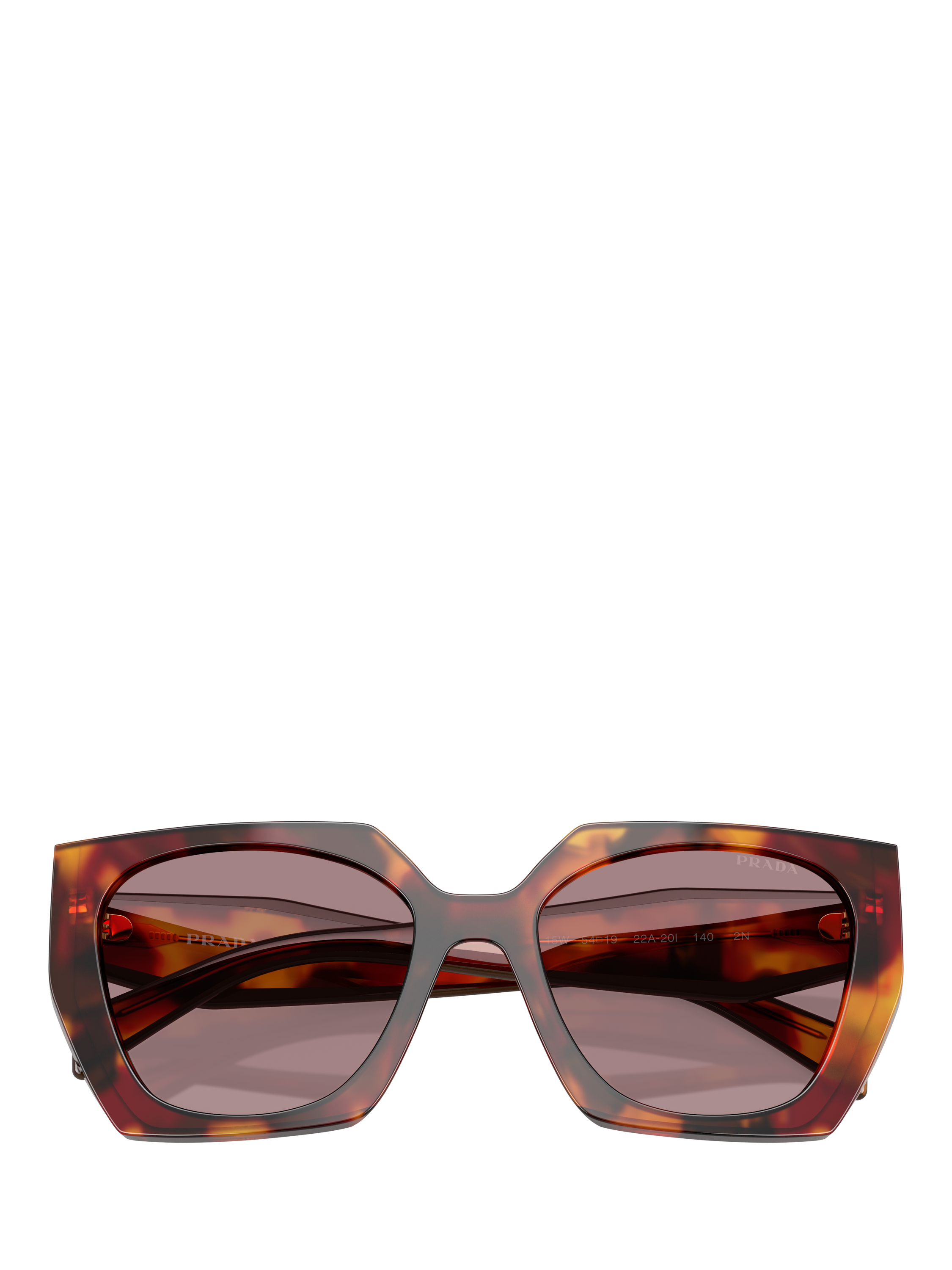 Product image 5 of 5, which shows Prada PR 15WS Women's Cat's Eye Sunglasses, Poppy Tortoise/Pink