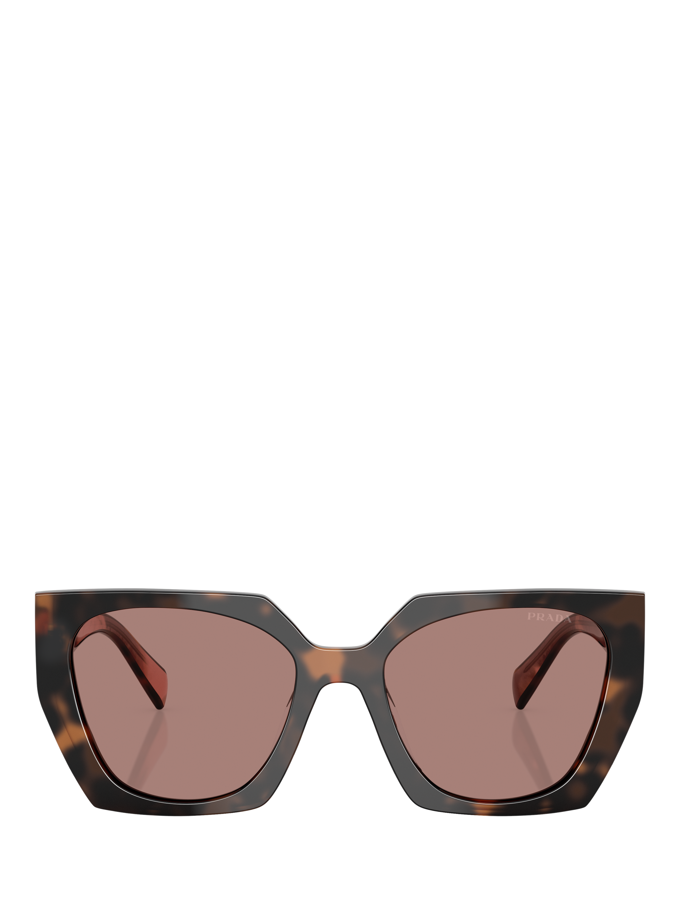 Product image 2 of 5, which shows Prada PR 15WS Women's Cat's Eye Sunglasses, Mauve Tortoise/Pink