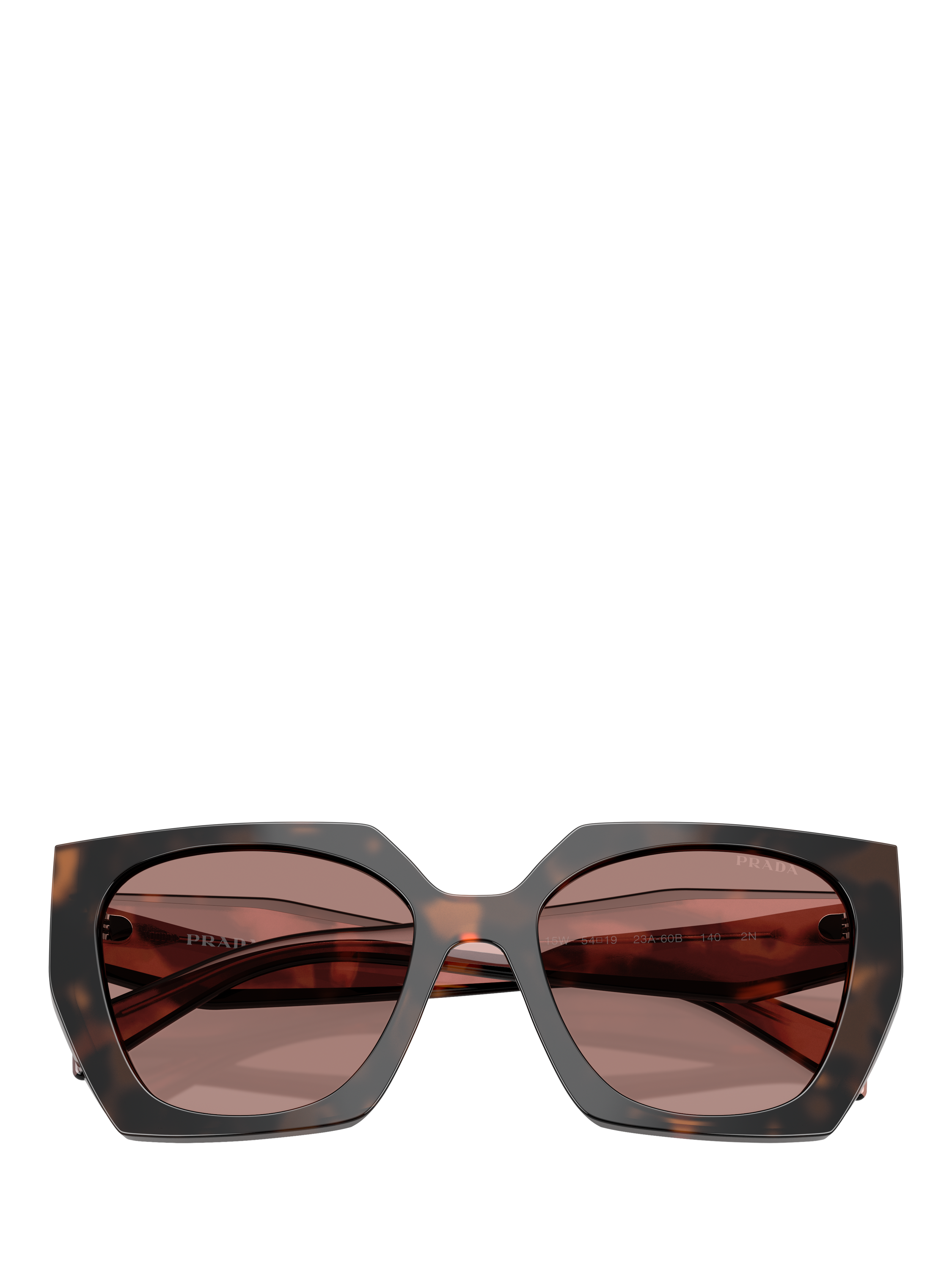 Product image 5 of 5, which shows Prada PR 15WS Women's Cat's Eye Sunglasses, Mauve Tortoise/Pink