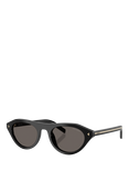 Prada PR B15S Women's Cat's Eye Sunglasses, Black