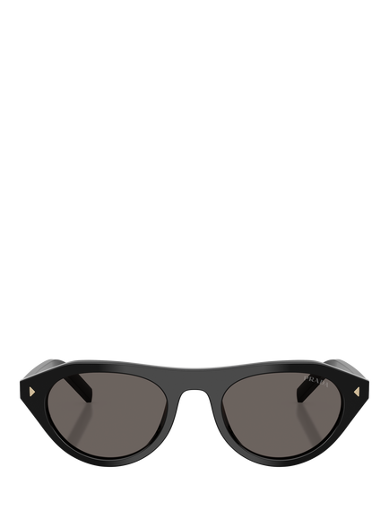 Prada PR B15S Women's Cat's Eye Sunglasses, Black - view 2, Black
