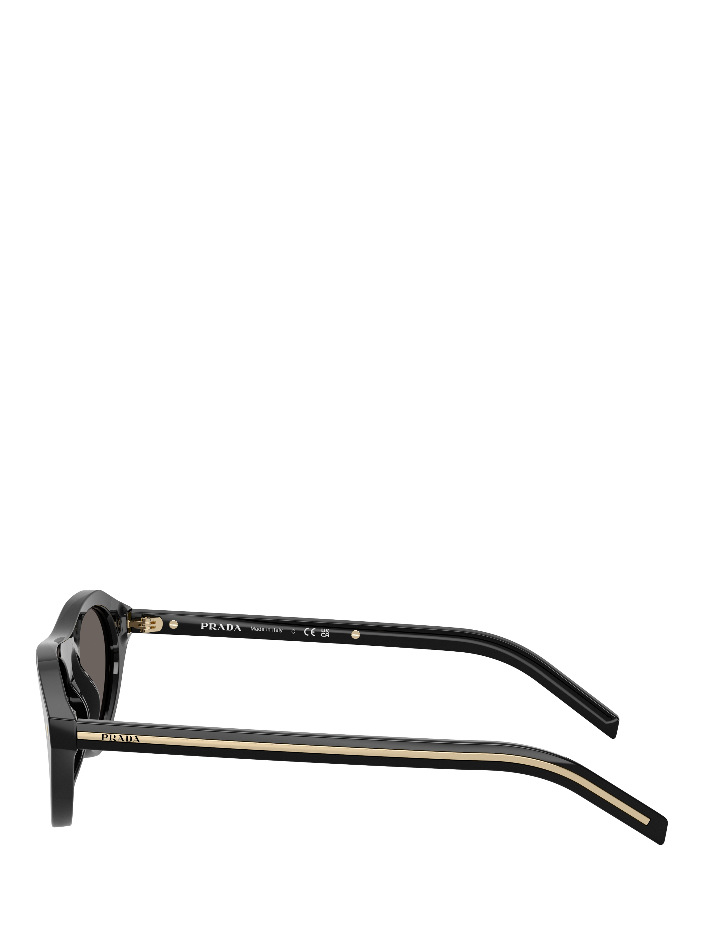 Product image 3 of 5, which shows Prada PR B15S Women's Cat's Eye Sunglasses, Black