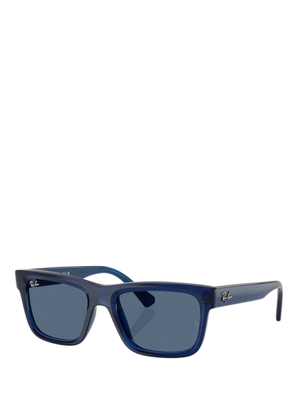 Ray-Ban RJ9196S Kids' Bio-Based Rectangular Sunglasses, Blue, Blue