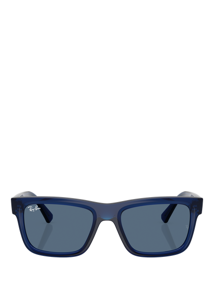 Ray-Ban RJ9196S Kids' Bio-Based Rectangular Sunglasses, Blue - view 2, Blue