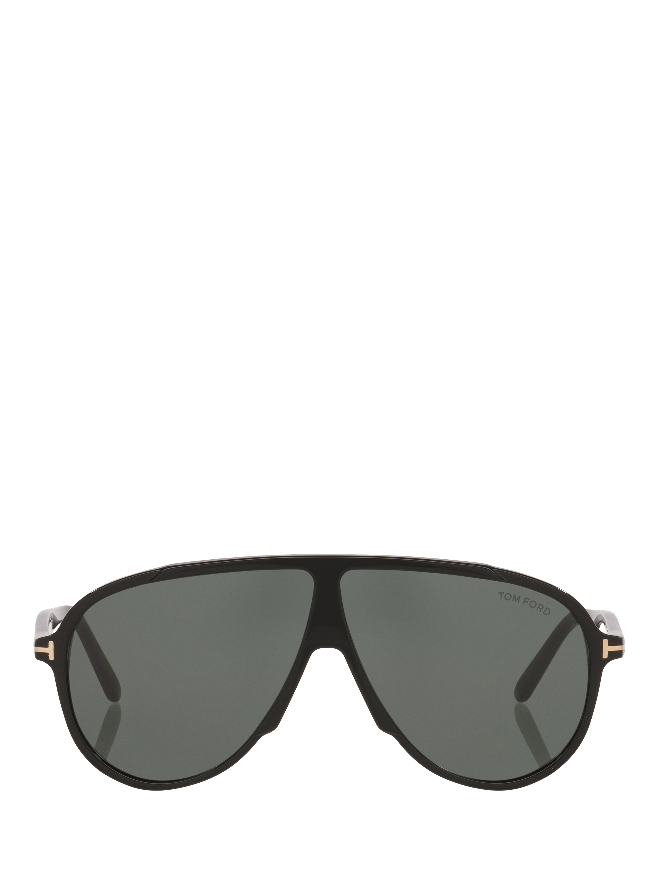 TOM FORD TR001986 Men's Oval Sunglasses, Black/Green