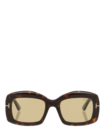 TOM FORD TR001992 Women's Square Sunglasses - view 2, Tortoise Black