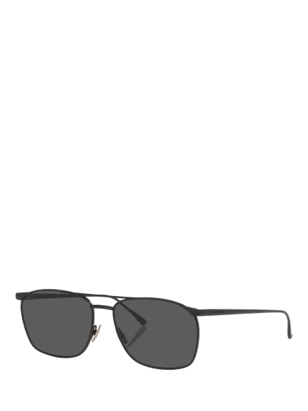 Yves Saint Laurent YS000682 Women's D-Frame Sunglasses, Black, Black