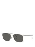 Yves Saint Laurent YS000682 Women's D-Frame Sunglasses, Silver