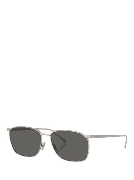 Yves Saint Laurent YS000682 Women's D-Frame Sunglasses, Silver, Silver
