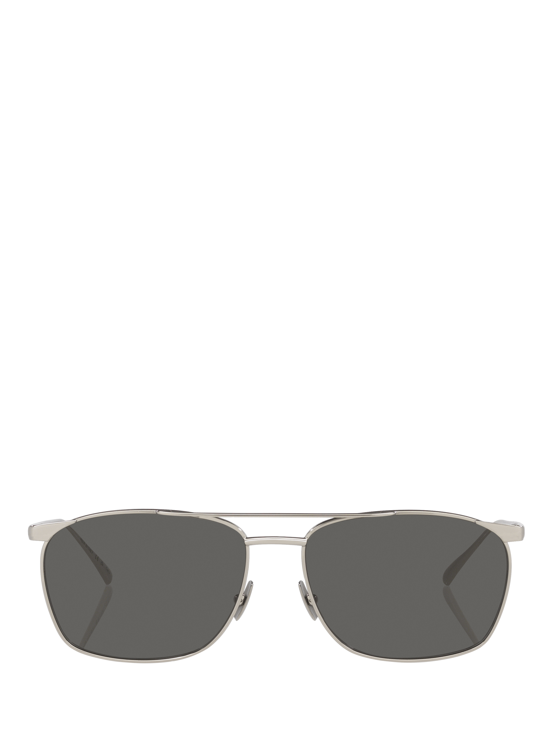 Product image 2 of 5, which shows Yves Saint Laurent YS000682 Women's D-Frame Sunglasses, Silver
