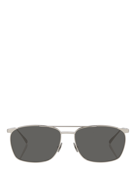 Yves Saint Laurent YS000682 Women's D-Frame Sunglasses, Silver - view 2, Silver