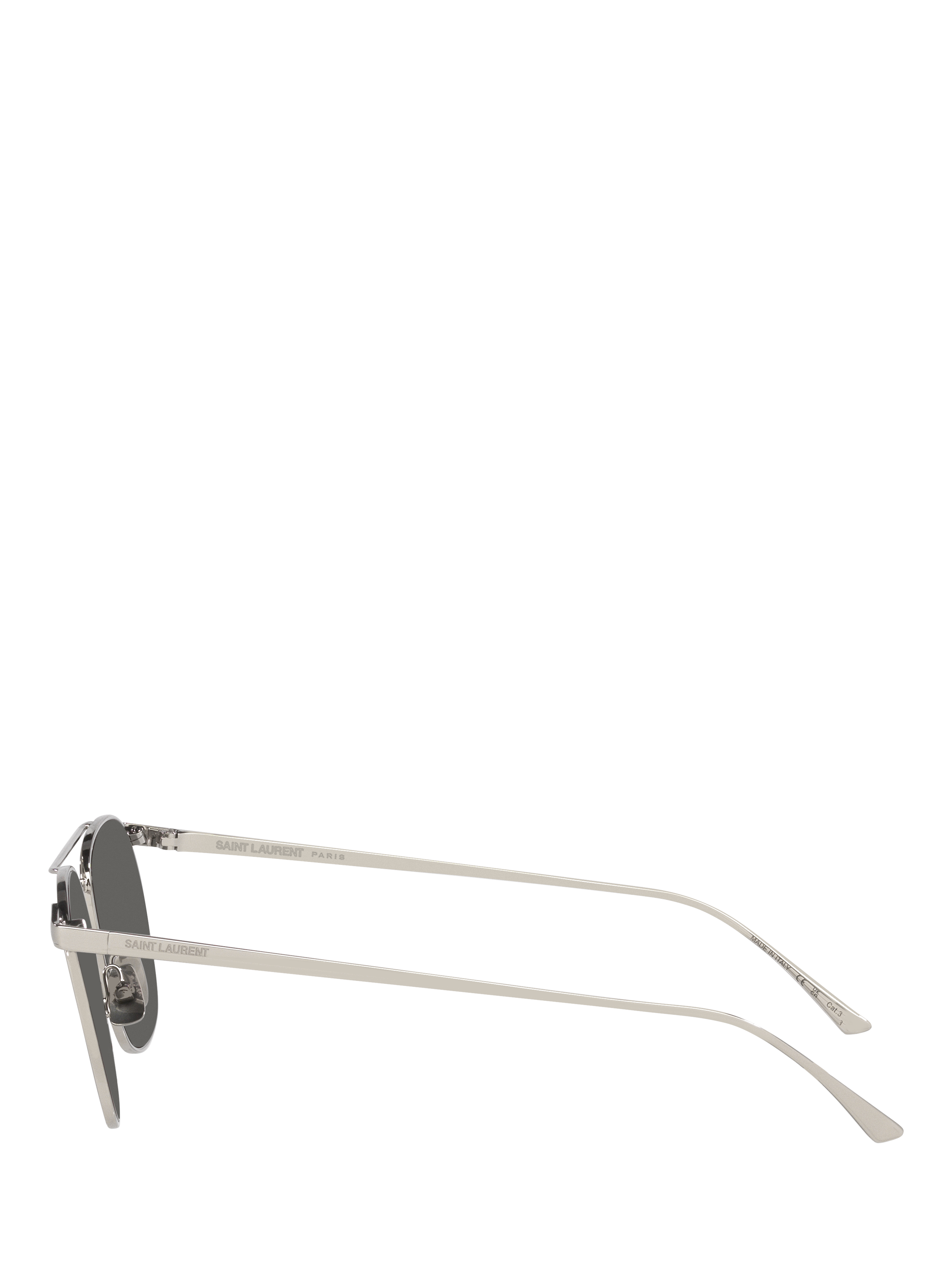 Product image 3 of 5, which shows Yves Saint Laurent YS000682 Women's D-Frame Sunglasses, Silver