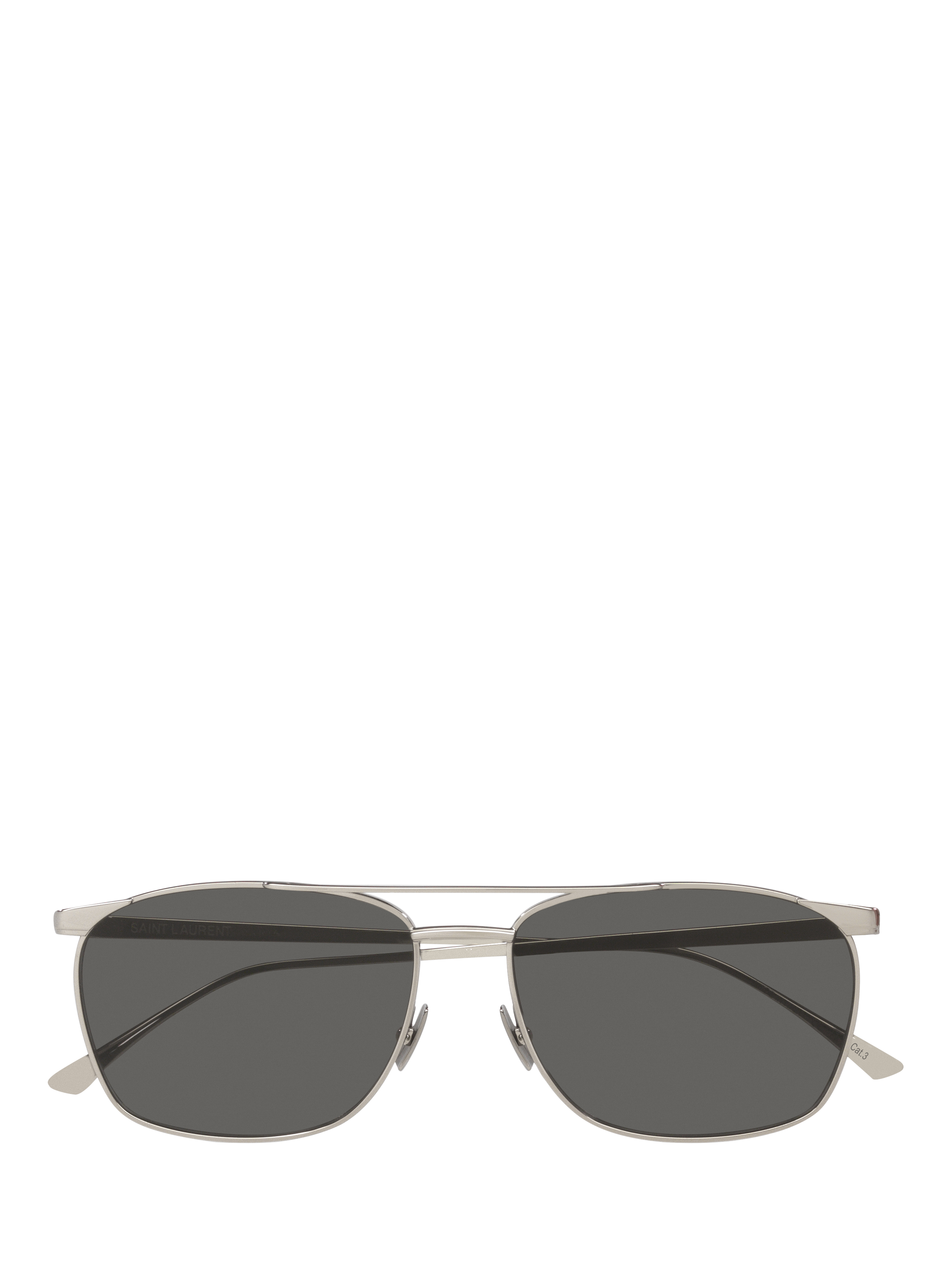 Product image 5 of 5, which shows Yves Saint Laurent YS000682 Women's D-Frame Sunglasses, Silver