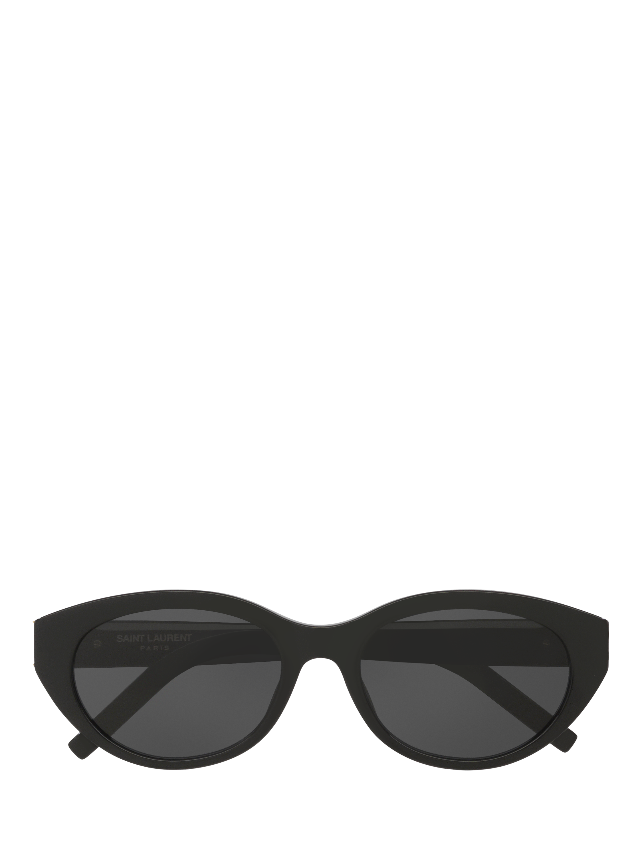 Yves Saint Laurent YS000698 Women's Oval Sunglasses, Black