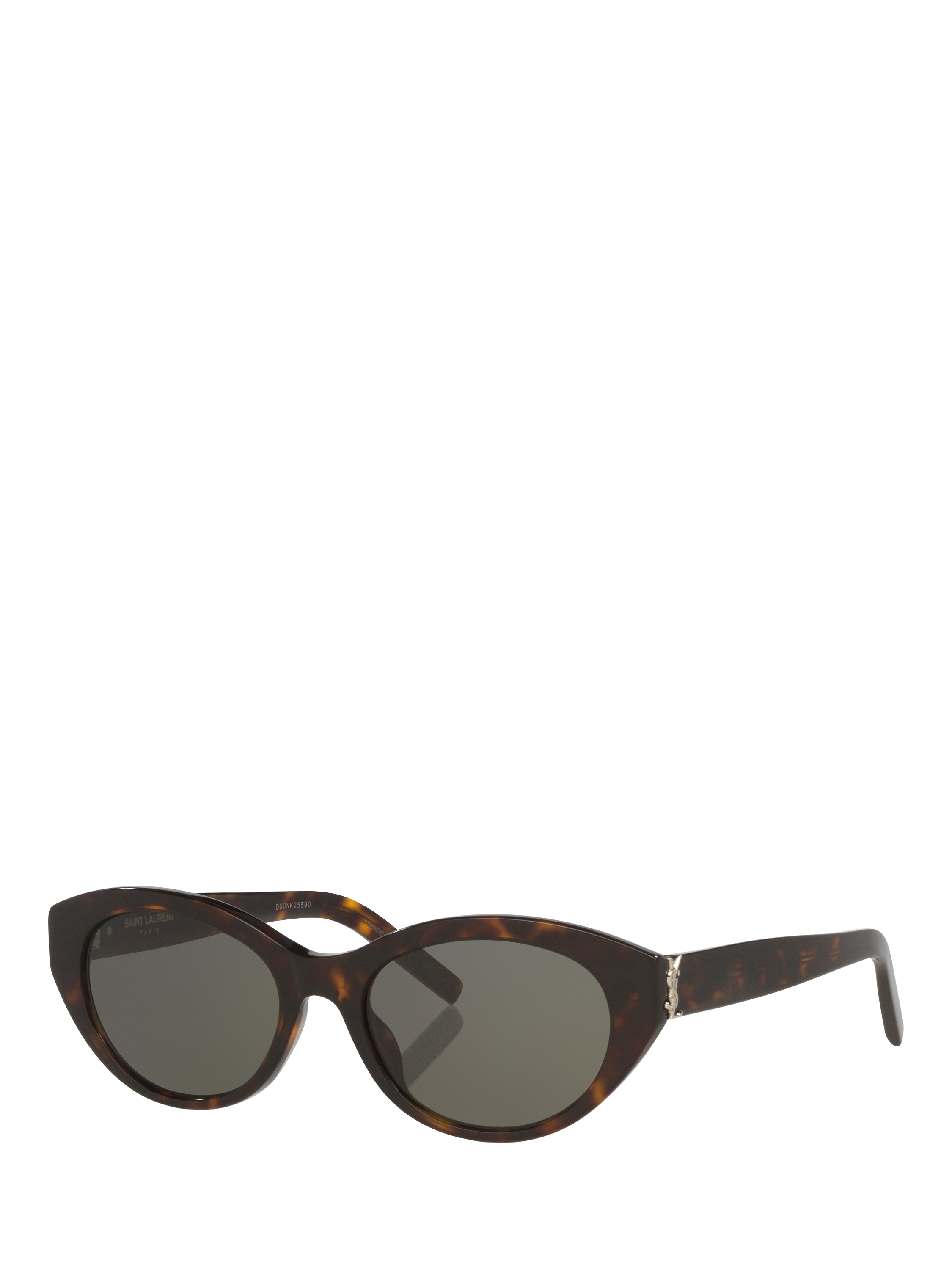 Yves Saint Laurent カフス オニキス No.2244 Yves Saint Laurent YS000698 Women's Oval Sunglasses, Tortoise