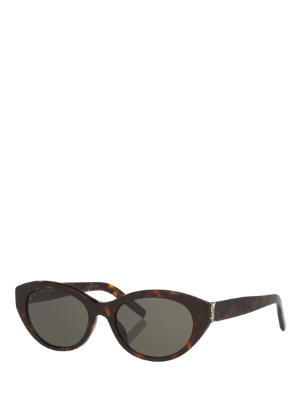 Yves Saint Laurent YS000698 Women's Oval Sunglasses, Tortoise, Tortoise