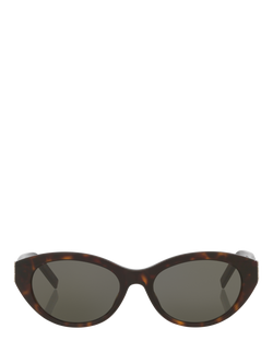 Yves Saint Laurent YS000698 Women's Oval Sunglasses, Tortoise - view 2, Tortoise